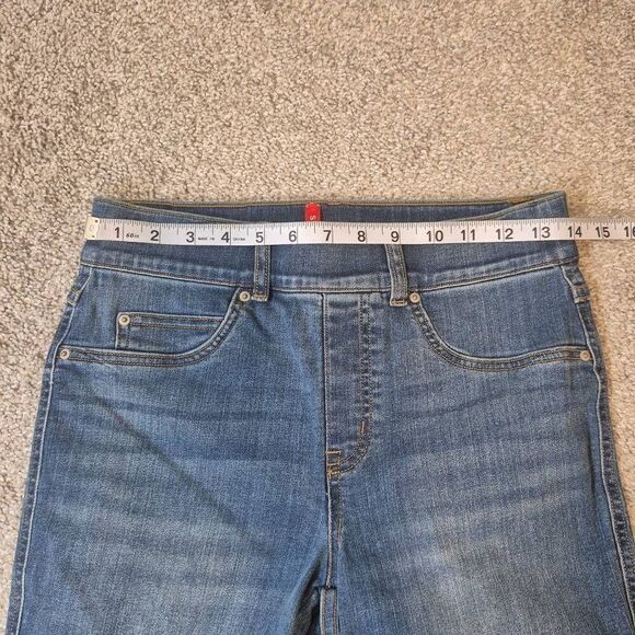 Spanx Women's Size S Straight Crop Jeans Blue - Picture 5 of 7